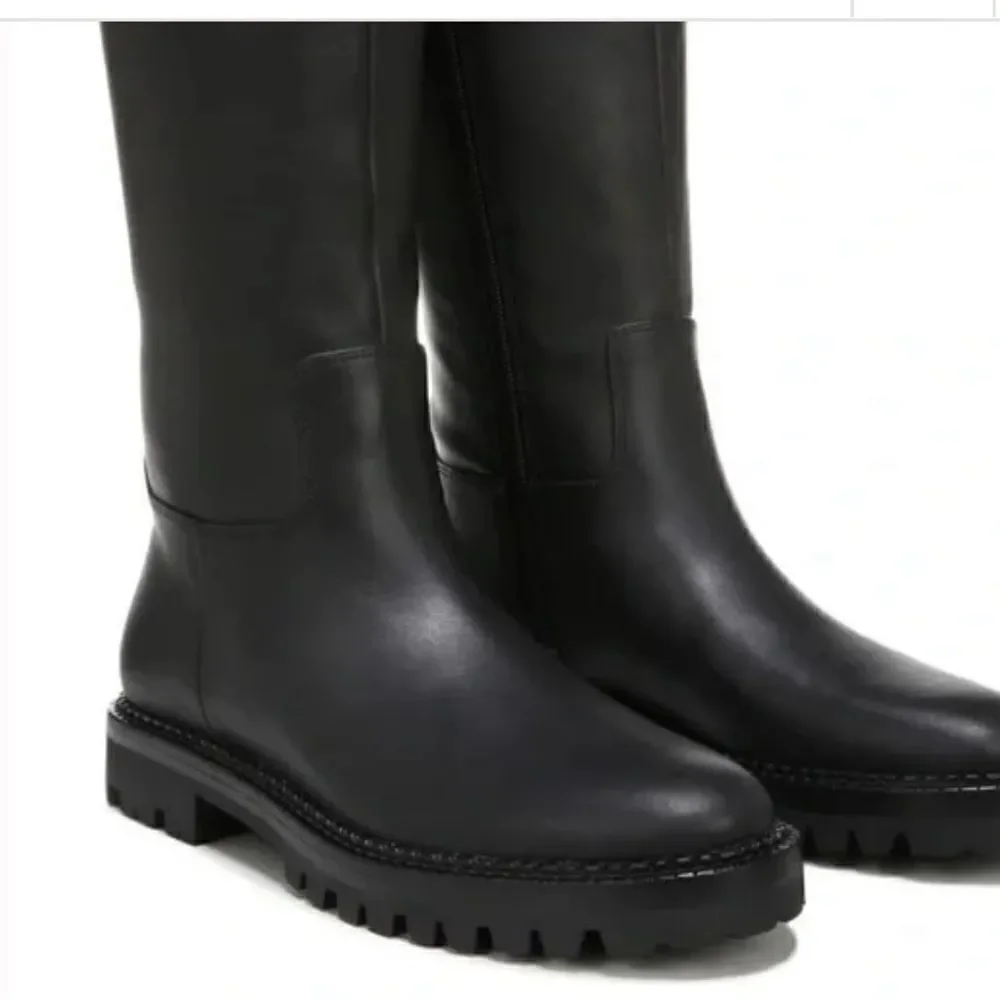 Vince Women’s top grain leather knee high boot in black Sz 6M NIB